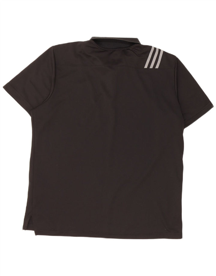 Adidas Herre Golf Polo Shirt Stor Sort Polyester