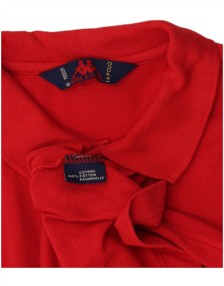 Kappa herre poloshirt Medium rød bomuld