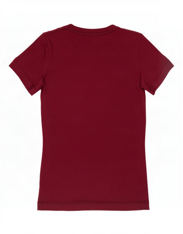 Nike Slim Fit T-Shirt Top UK 6 XS rødbrun bomuld