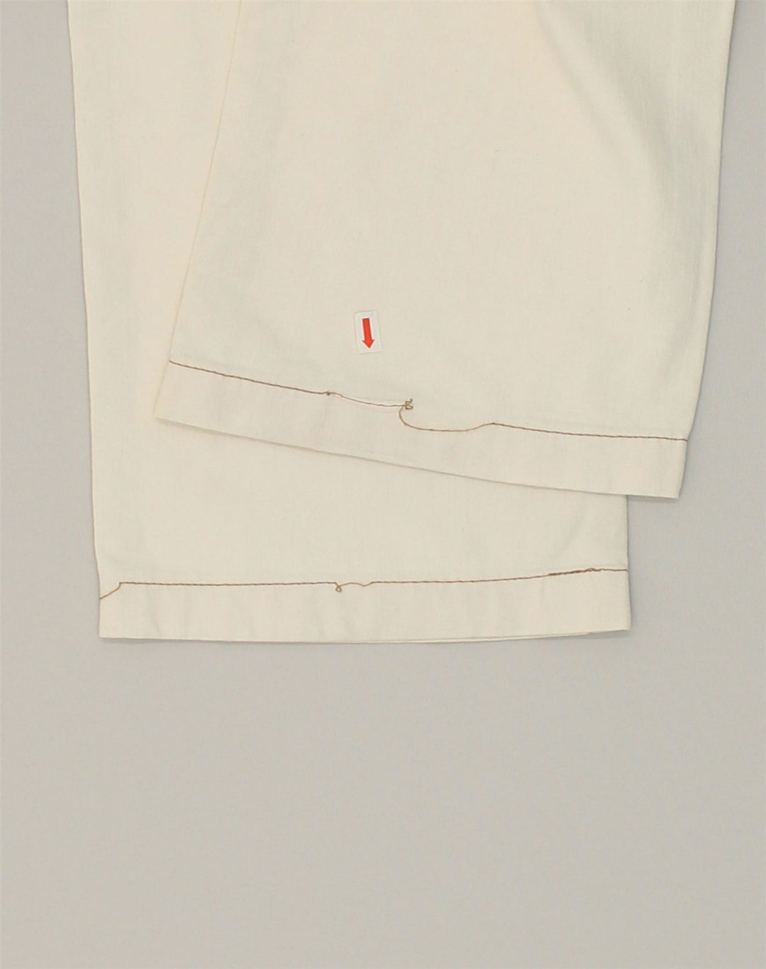 TRUSSARDI JEANS Womens Straight Jeans W34 L30 Beige Cotton | Vintage Trussardi Jeans | Thrift | Second-Hand Trussardi Jeans | Used Clothing | Messina Hembry 