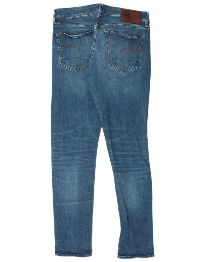 G-Star Herre 3301 Slim Jeans W32 L32 Blå Bomuld