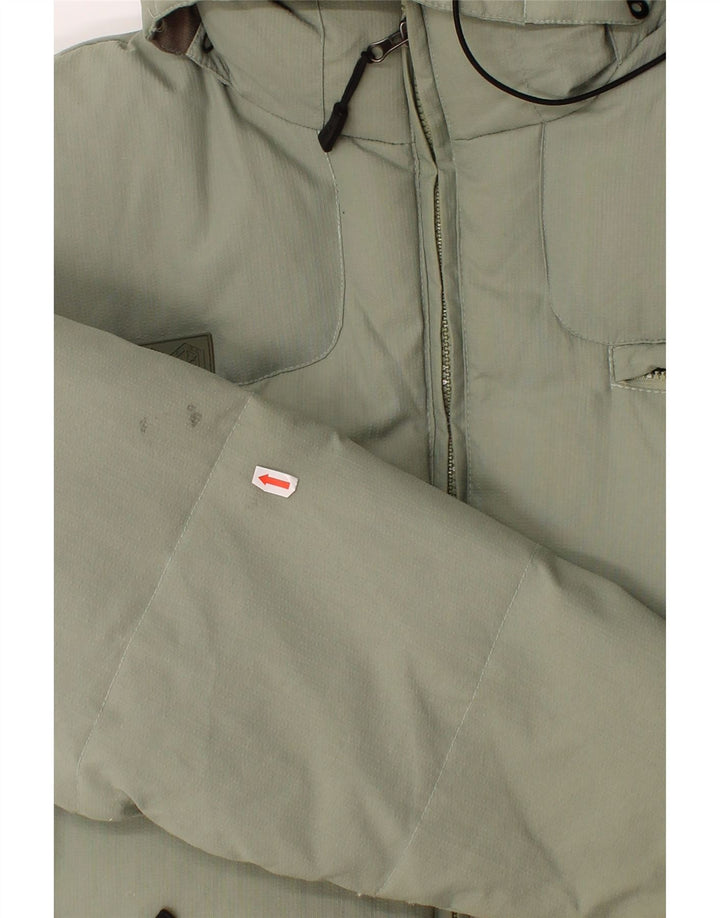 FILA Mens Hooded Padded Jacket UK 40 Large Green Polyamide Vintage Fila and Second-Hand Fila from Messina Hembry 