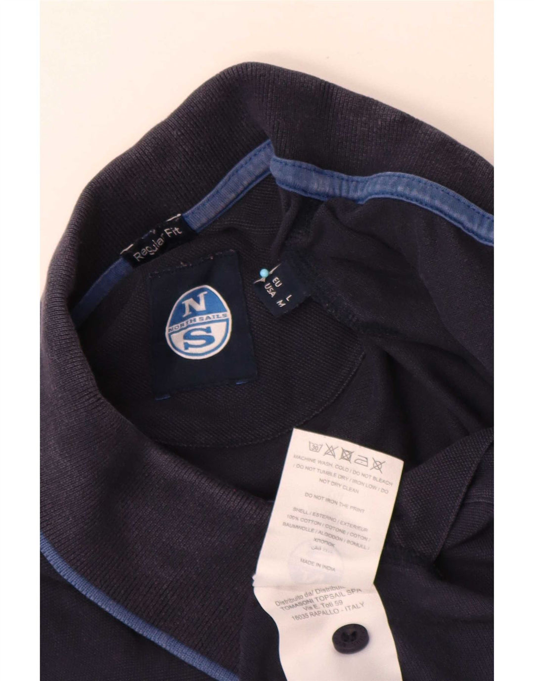 North Sails Herre poloshirt Medium Navyblå Bomuld