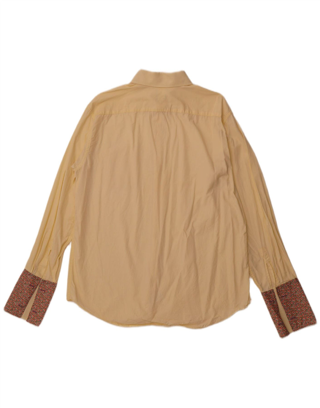 PAUL SMITH Herreskjorte Str. 17 1/2 44 XL Gul Bomuld