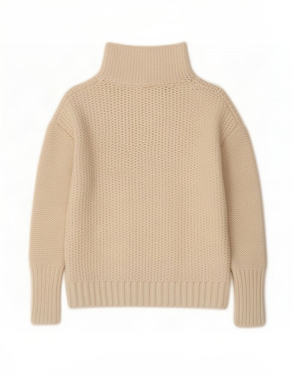 MINT VELVET Dame Turtle Neck sweater UK 10 Small Off White