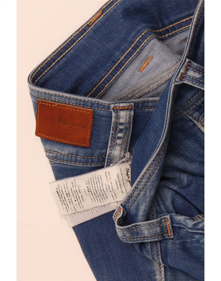 PEPE Jeans Dame Straight Jeans W32 L34 Blå Bomuld