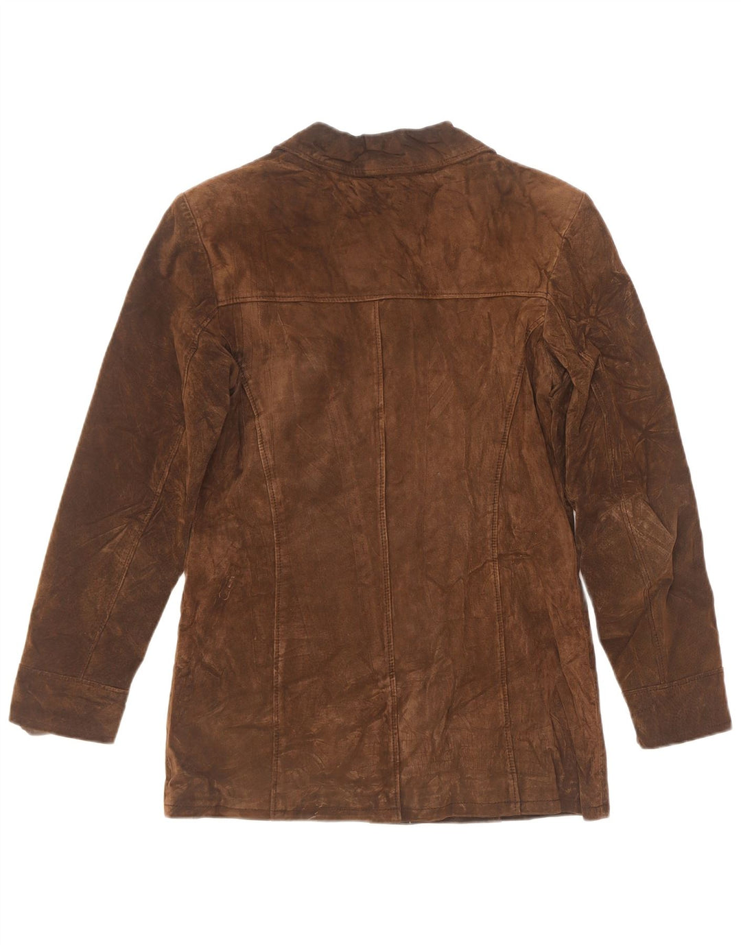 Etam Dame Ruskindsjakke UK 12 Medium Brun Læder
