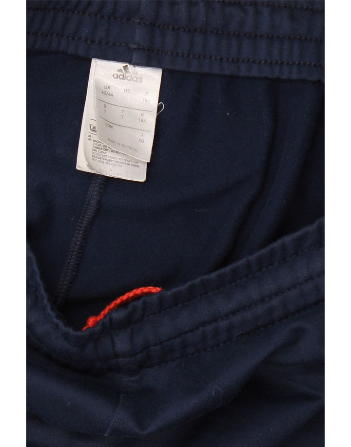 ADIDAS Træningsdragtsbukser til mænd UK 42/44 Large Navy Blue Polyester