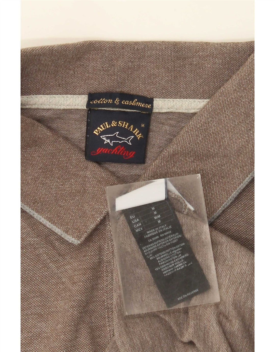 Paul & Shark Herre Regular Fit Polo Shirt Medium Brun Bomuld