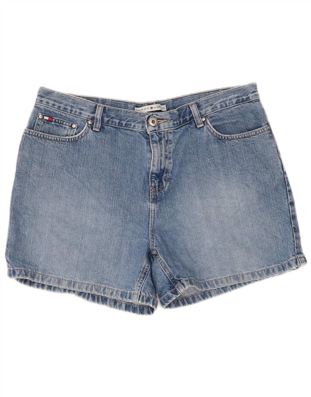 TOMMY HILFIGER Dame denim Shorts US 10 Large W34 Blue Cotton