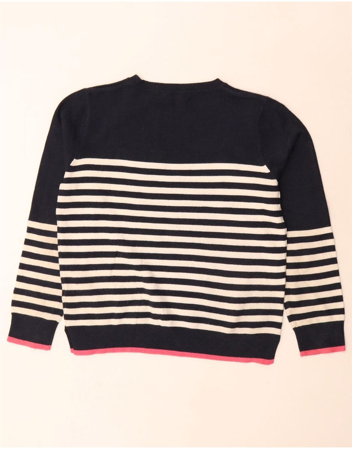 Marks & Spencer Dame Boat Neck Jumper Sweater UK 12 Medium Navy Blue