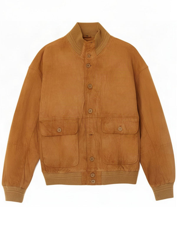 Conbipel Herre Ruskind Bomber Jacket IT 56 2XL Beige Læder