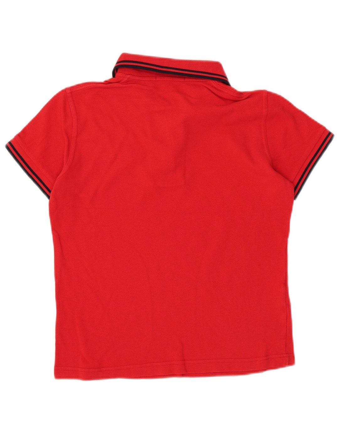 Fred Perry Womens Crop Polo Shirt UK 8 Small Red Bomuld