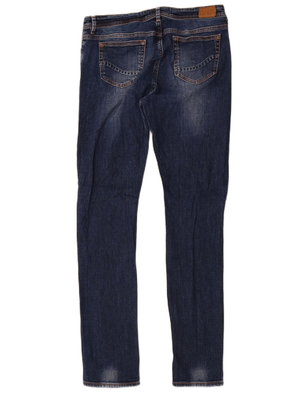 Fat Face Dame Slim Jeans UK 12 Medium W30 L30 Blue