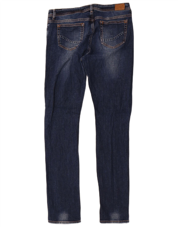 Fat Face Dame Slim Jeans UK 12 Medium W30 L30 Blue