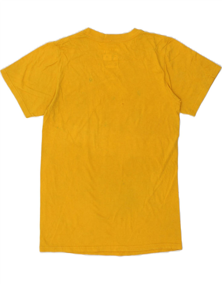 ADIDAS Mens Graphic T-Shirt Top Small Yellow Cotton Vintage Adidas and Second-Hand Adidas from Messina Hembry 