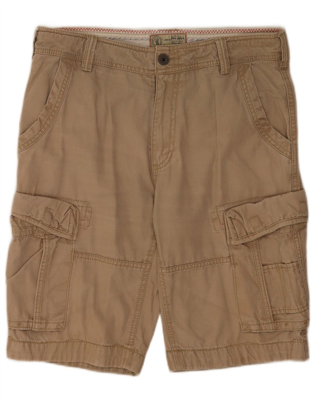 Fat Face Herre Cargo Shorts W34 Stor Beige Bomuld