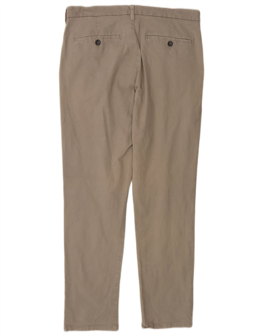 Marks & Spencer Herre Slim Chino Bukser W32 L29 Grå Bomuld
