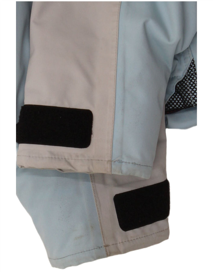 Musto Dame Hætte Oversized regnjakke UK 10 Small Blue Colourblock