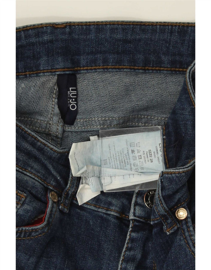 Liu Jo Dame Slim Jeans W28 L26 Marineblå Bomuld