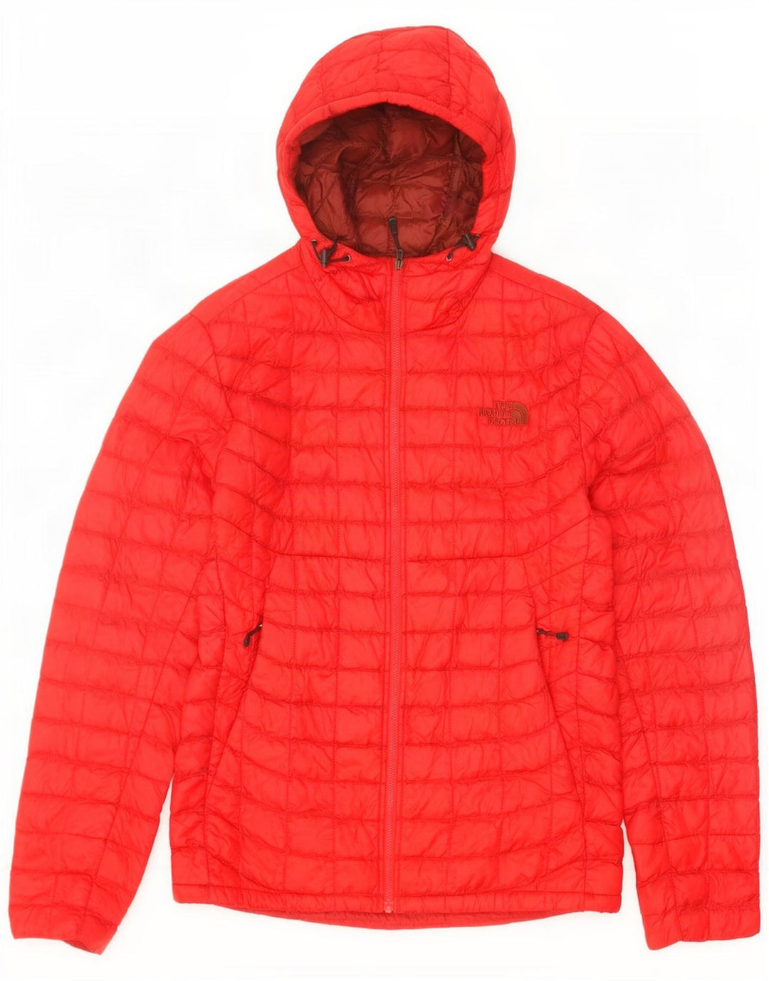 The North Face Herre hættepolstret jakke UK 36 Lille rød nylon