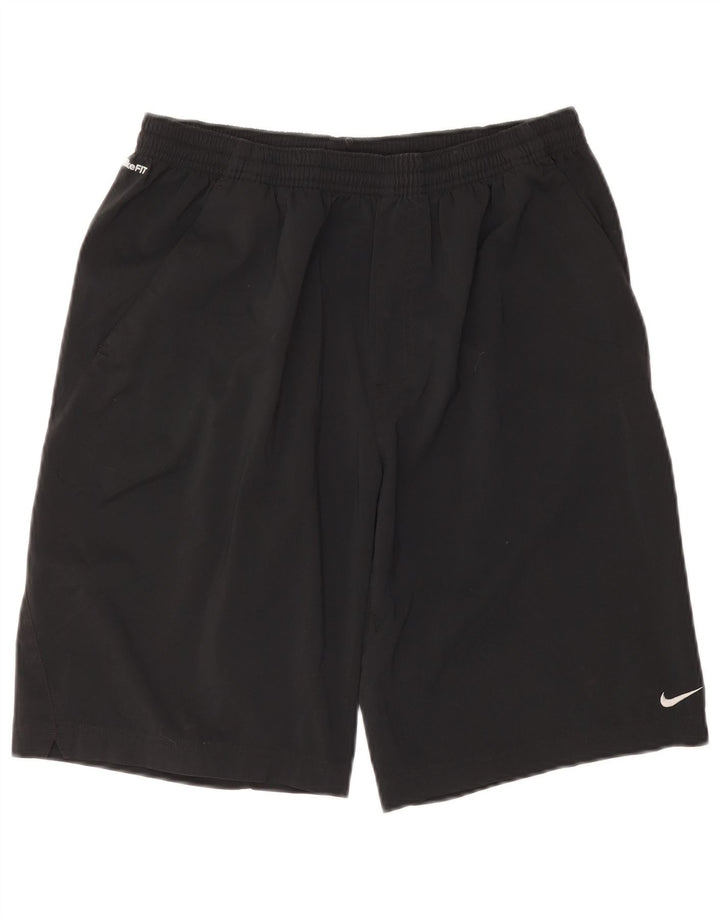 NIKE Herre Fit Dry Sportshorts Stor sort polyester