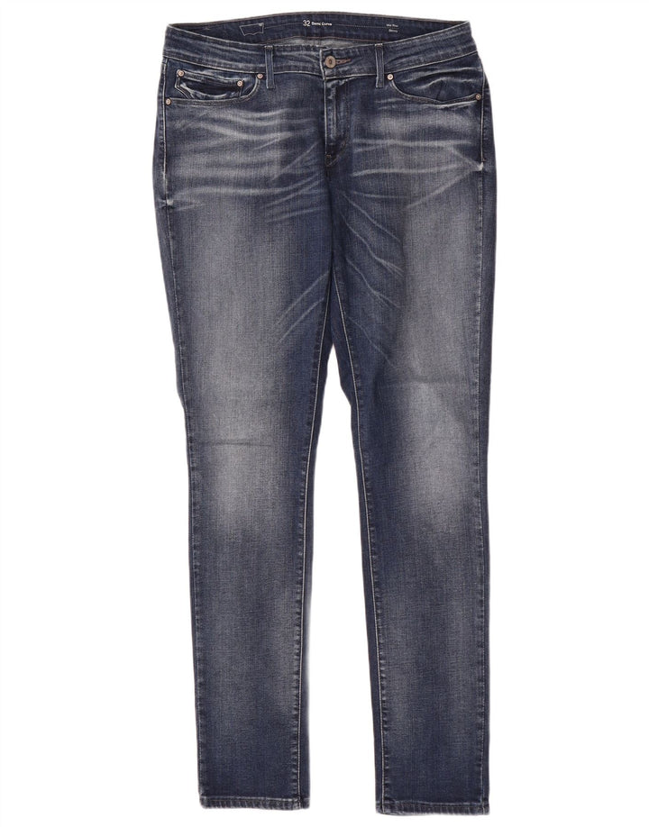 LEVI'S Dame Demi Curve Mid Rise Skinny Jeans W32 L33 Blå Bomuld