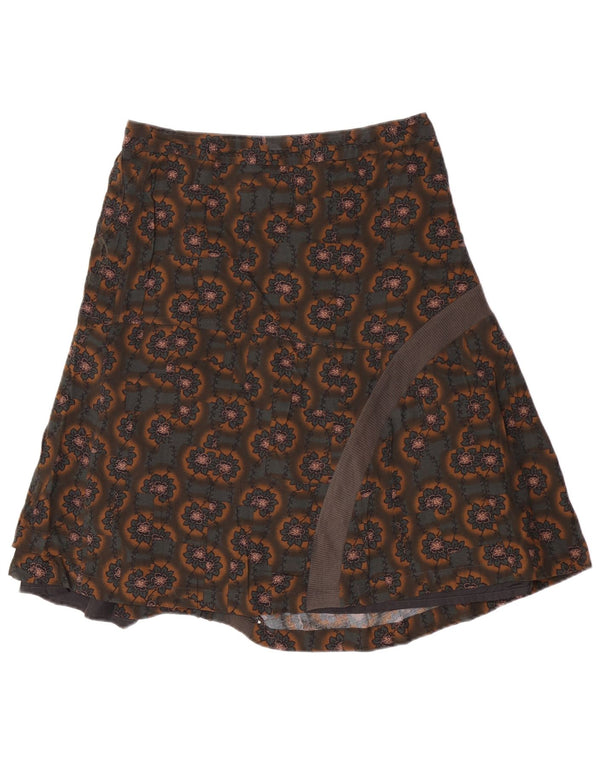 Diesel Womens Wrap Nederdel Small W27 Brown Floral Rayon
