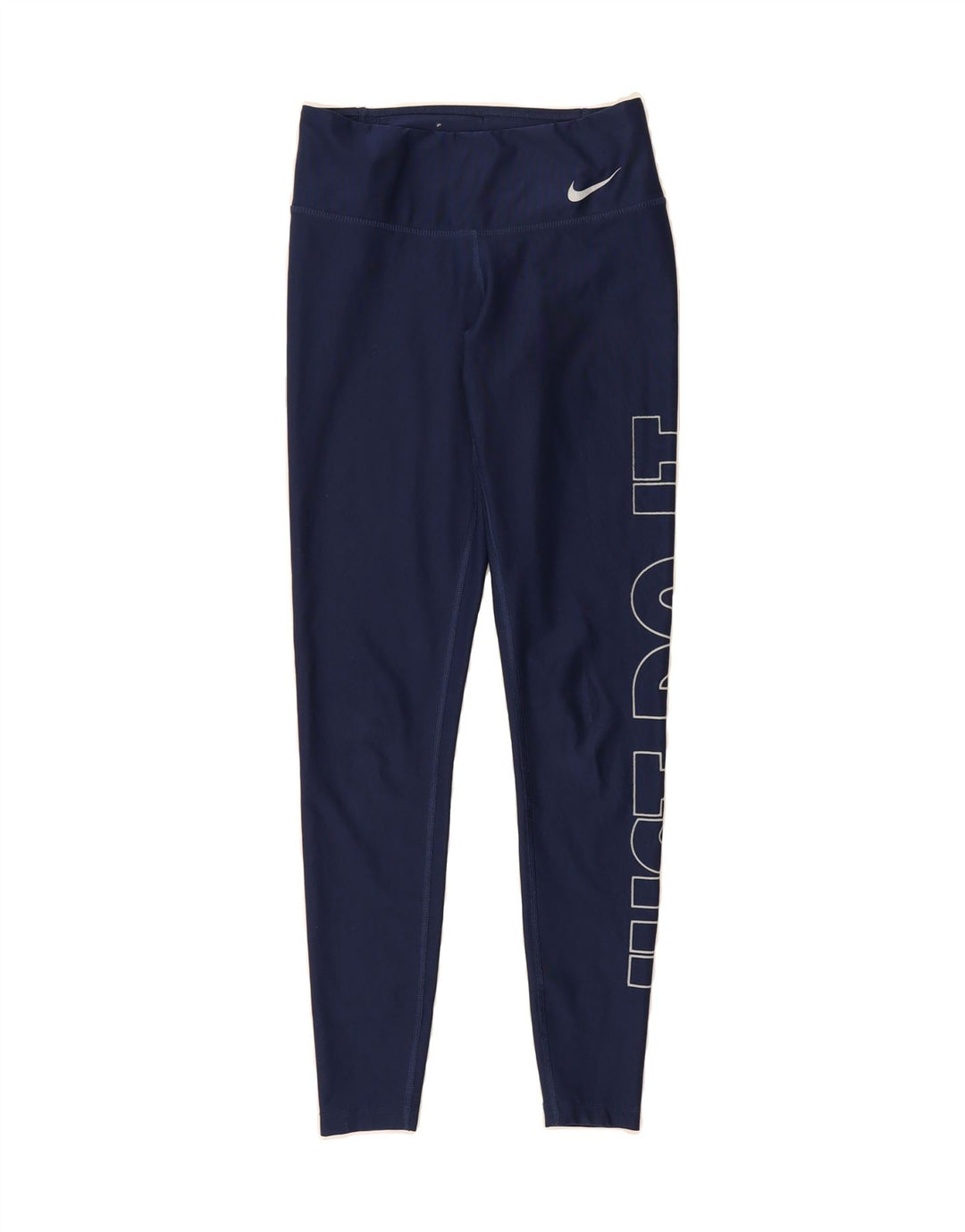 NIKE Womens Dri Fit Graphic Leggings UK 6 XS  Navy Blue Polyester Vintage Nike and Second-Hand Nike from Messina Hembry 