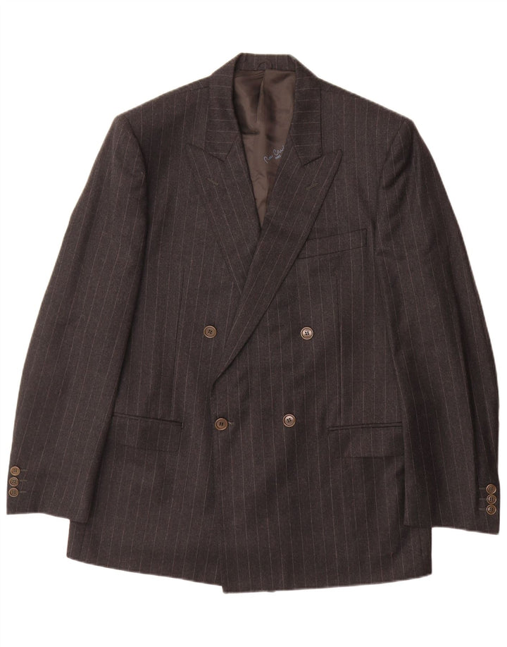 Pierre Cardin Herre dobbeltradet 2-delt jakkesæt UK 40 Large Grey Classic