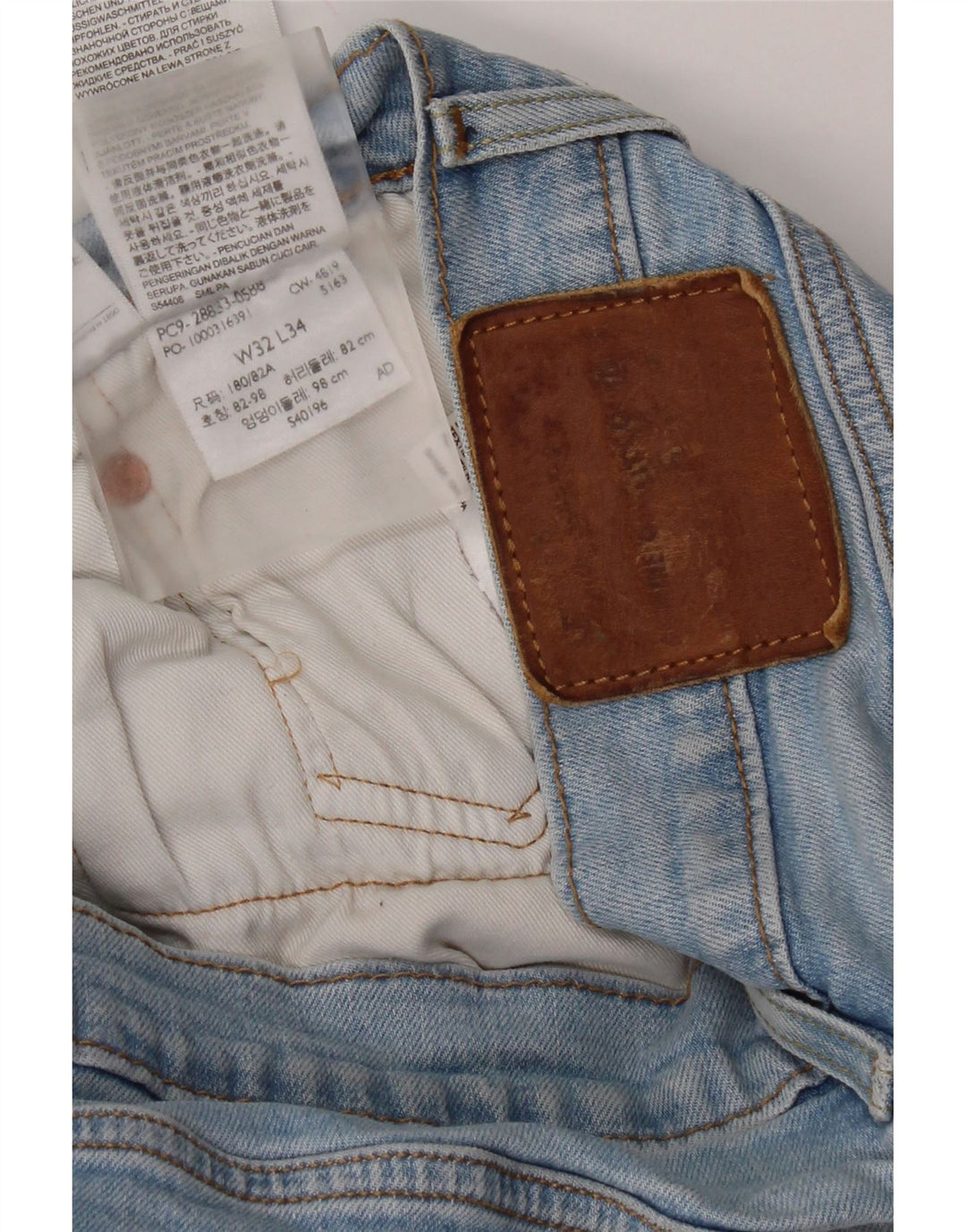 Levi's Herre 511 Slim Jeans W32 L34 Blå Bomuld