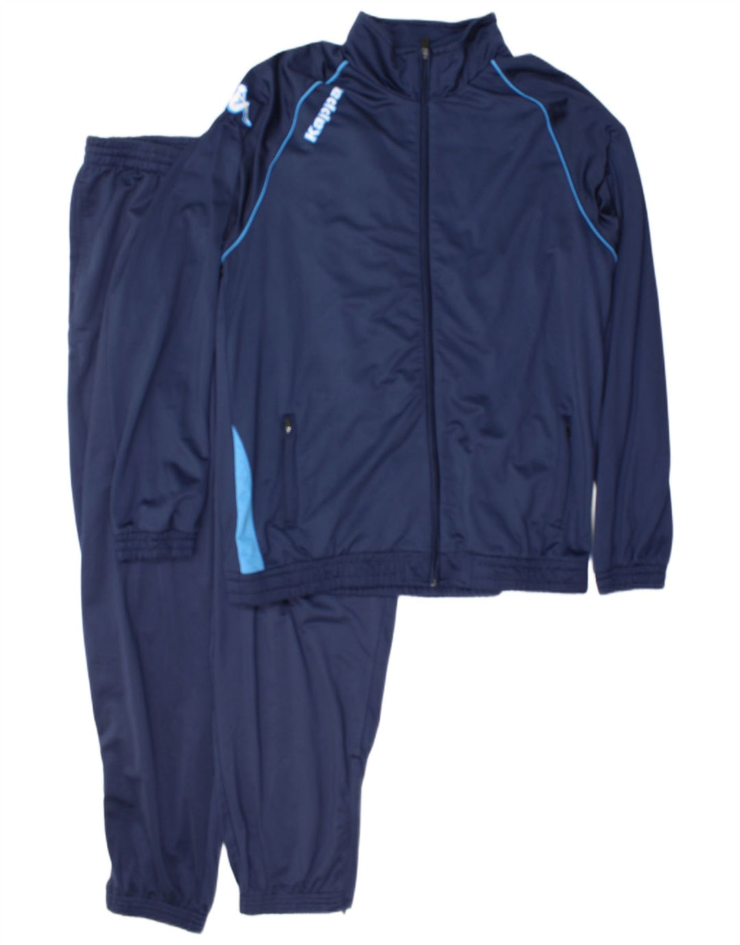 Kappa fuld træningsdragt til mænd 2XL marineblå polyester