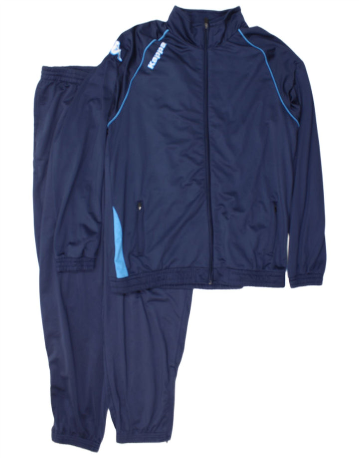 Kappa fuld træningsdragt til mænd 2XL marineblå polyester