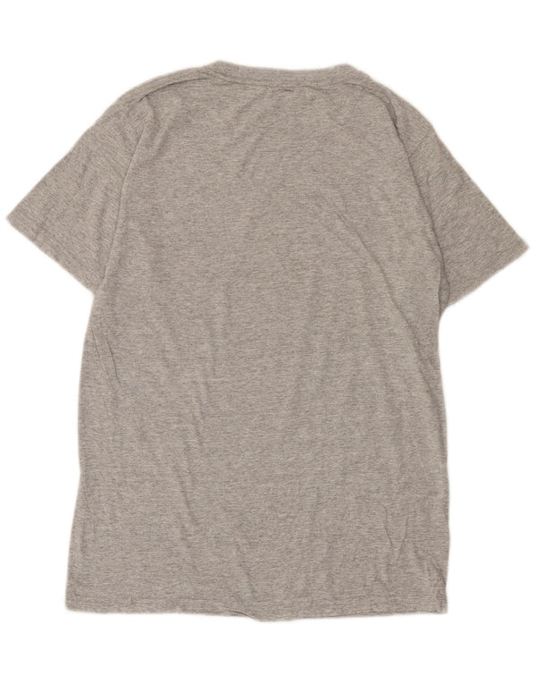 Quiksilver Herre Regular Fit Grafisk T-Shirt Top Lille Grå Bomuld