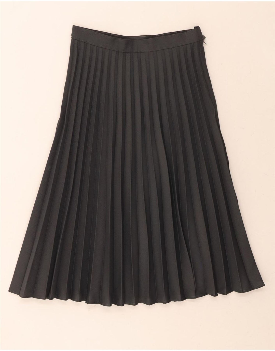 C&A Womens High Waist Pleated Skirt EU 38 Medium W26 Grey Polyester Vintage C&A and Second-Hand C&A from Messina Hembry 