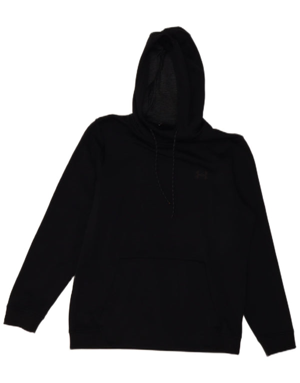 UNDER ARMOUR Dame Cold Gear Hoodie Jumper UK 16 Large Black