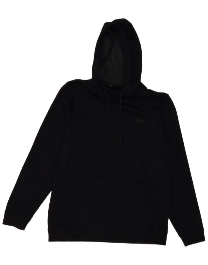 UNDER ARMOUR Dame Cold Gear Hoodie Jumper UK 16 Large Black