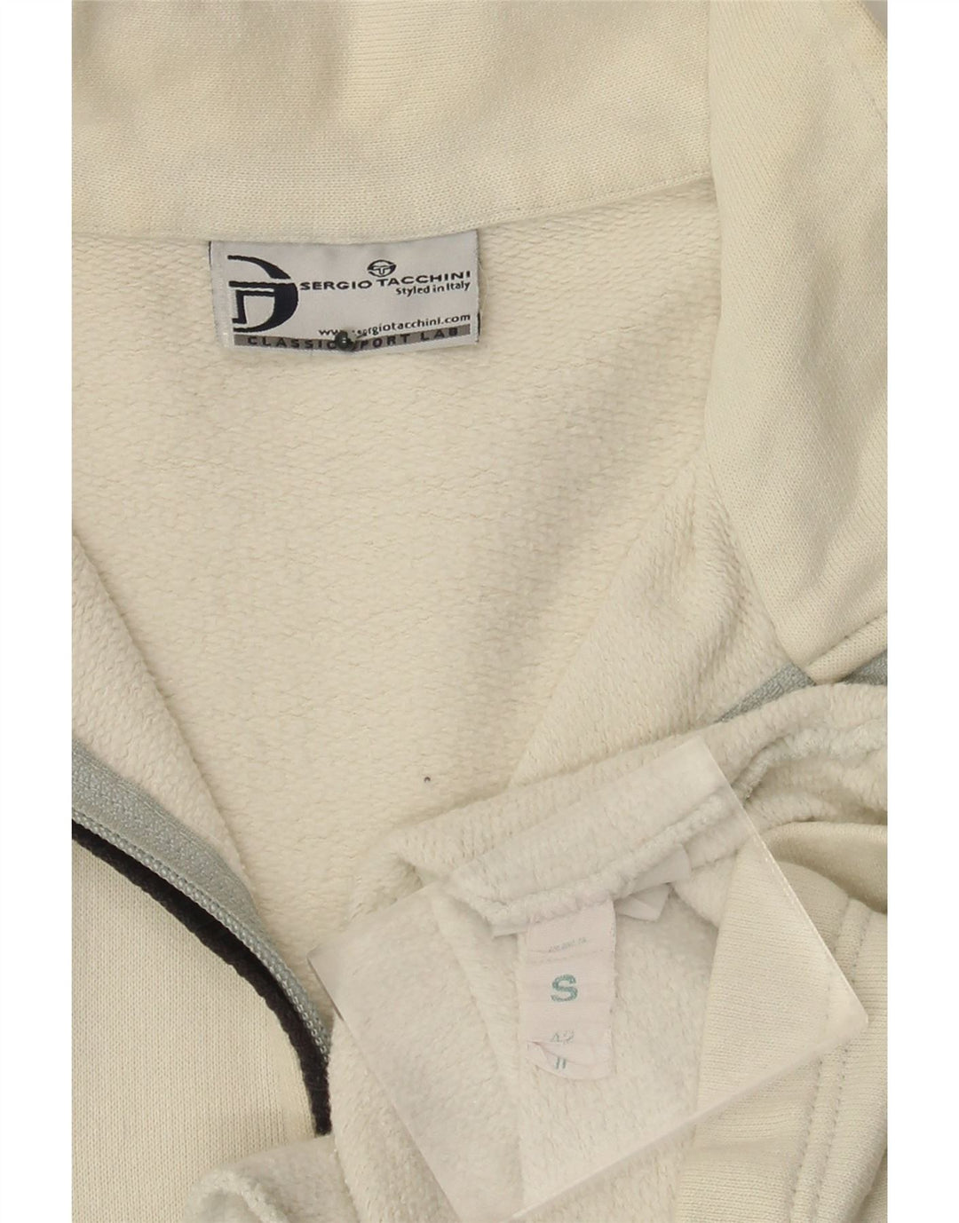 Sergio Tacchini Herre træningsdragt Topjakke Small Off White