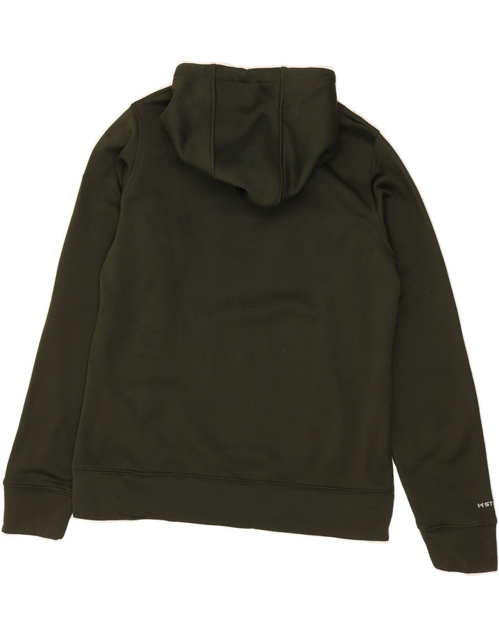UNDER ARMOUR Womens Graphic Hoodie Jumper UK 14 Medium Green Vintage Under Armour and Second-Hand Under Armour from Messina Hembry 