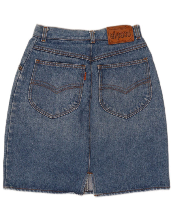 El Paso Womens Denim Skirt W24 XS Blue