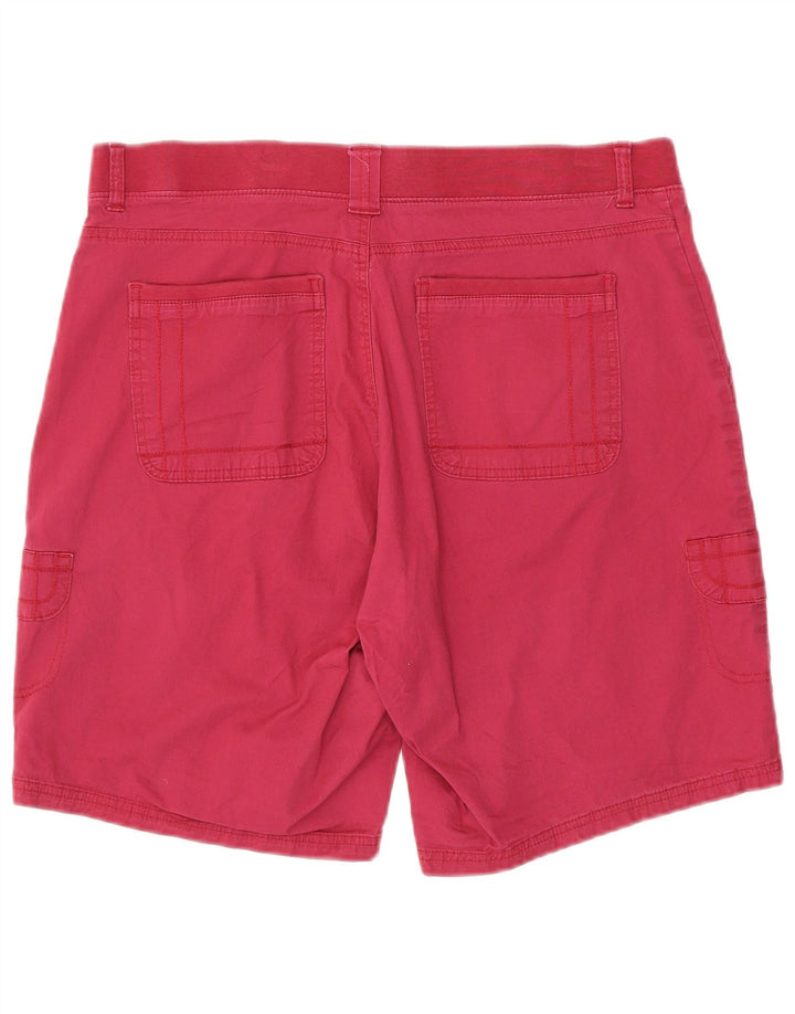 Lee Womens Relaxed Fit Cargo Shorts US 16 2XL W36 Pink Bomuld