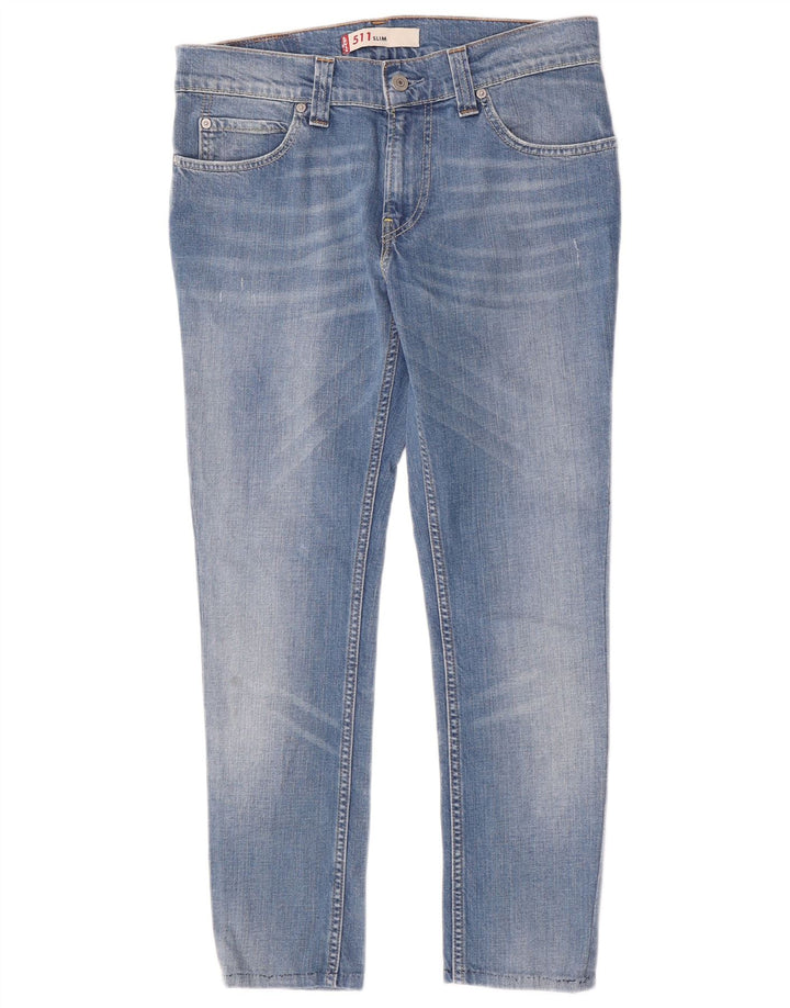 Levi's Dame 511 Slim Jeans W32 L26 Blå Bomuld