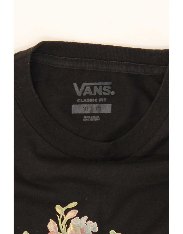 Vans Herre Classic Fit Grafisk Top Langærmet Medium Sort Floral