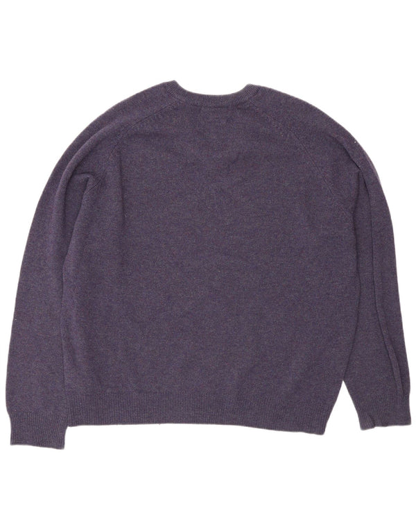 Marks & Spencer Herre Blue Harbor V-hals sweater Medium Lilla