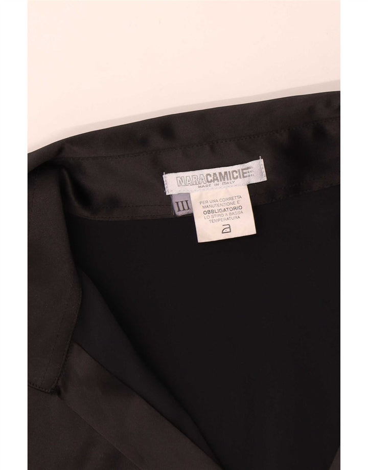 Naracamicee Dameskjortebluse UK 12 Medium Sort Polyester
