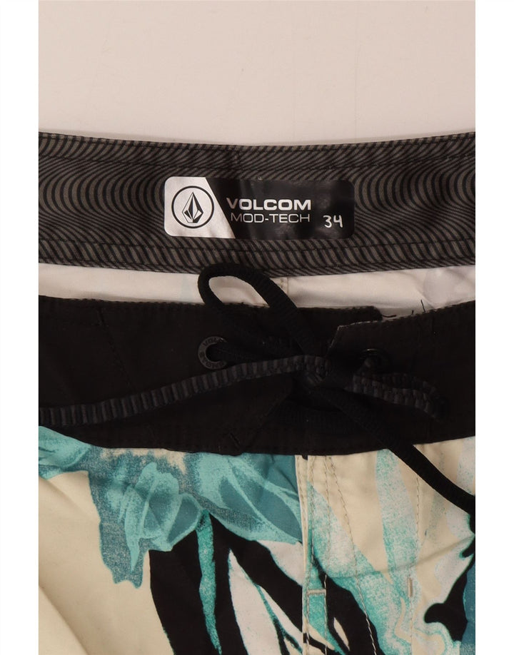 Volcom Herre grafiske badeshorts Large White Floral