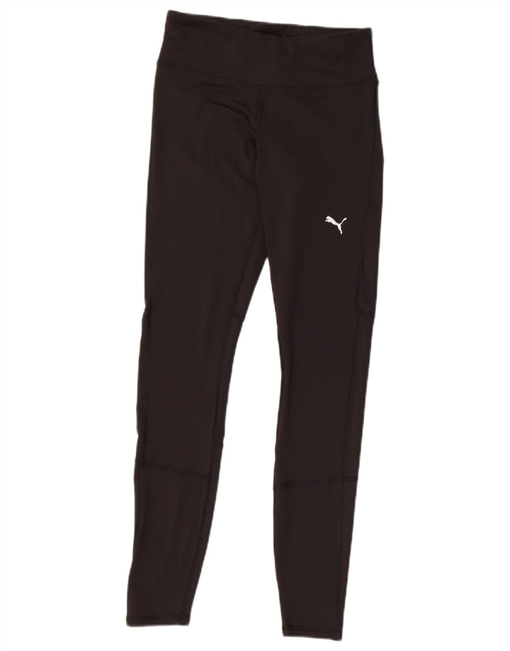 PUMA Dame Leggings UK 4 XS Sort Polyester