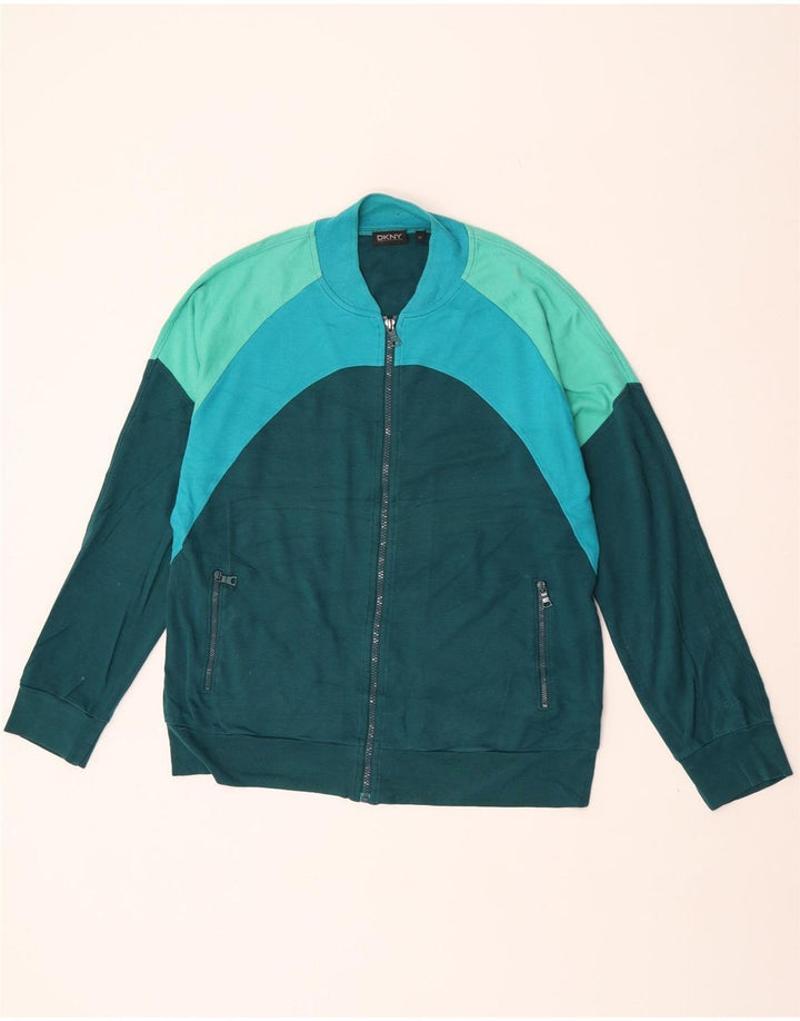 Dkny Herre træningsdragt Top Jakke Medium Grøn Colourblock Bomuld