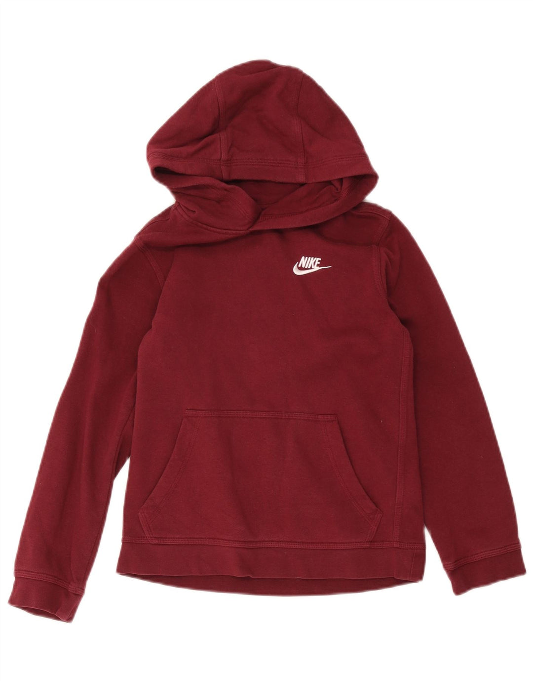 Nike hættetrøje til drenge 10-11 år Medium rødbrun bomuld