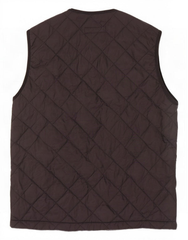 Crown Herre Quiltet Gilet UK 42 XL Sort Polyamid